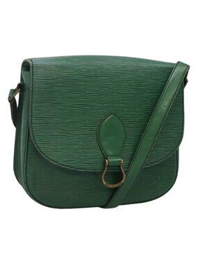 Authentic LOUIS VUITTON Epi Saint Cloud GM Shoulder Bag Green M52194 LV